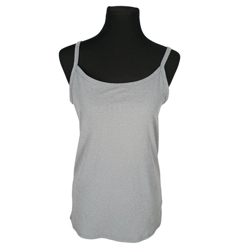 No Boundaries Womens Juniors Gray Ribbed Tank Top XXL
